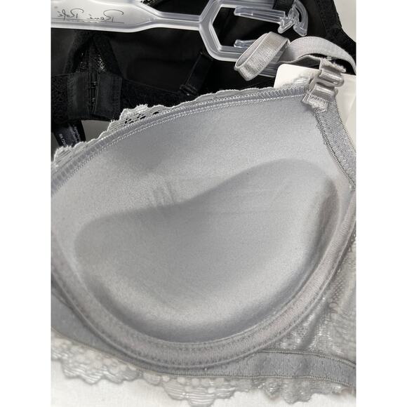 Rene Rofe Lingerie Extreme Push Up Lace Detail Padded Bras 2 pack 36C NEW - Picture 5 of 12